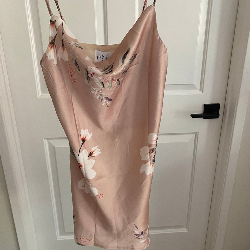 silky floral dress